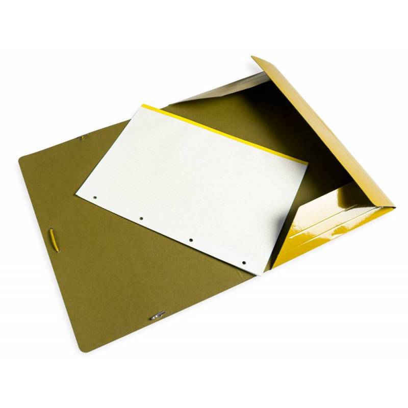 Carpeta Liderpapel Gomas Folio Solapas Carton Plastificado