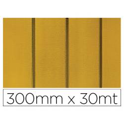 Papel de regalo Colibri simple color mate oro con rayas 300 mm x 30 m