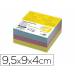 Recambio liderpapel multitaco colores tamaño 95x90x40 mm