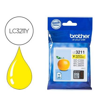 Cartucho Brother LC3211 color Amarillo LC3211Y (154543)