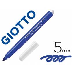 Rotulador Giotto Turbo Maxi Punta Gruesa Lavable Color Azul