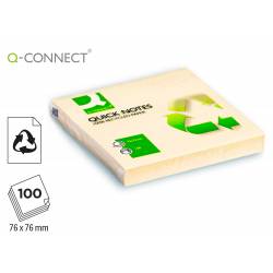 Bloc de notas adhesivas quita y pon Q-Connect reciclado