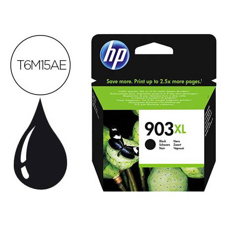 Cartucho HP N.903 XL OfficeJet Negro T6M15AE 825 paginas (900078)