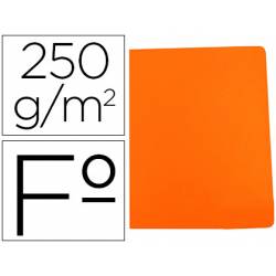 Subcarpeta Gio Folio 250 gr Cartulina color naranja