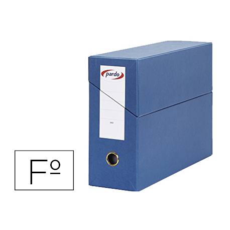Archivador con tapa Pardo Folio color Azul 390x270x115 mm (150244)