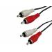 Cable RCA marca Mediarange longitud 3 metros audio y video 2 conectores