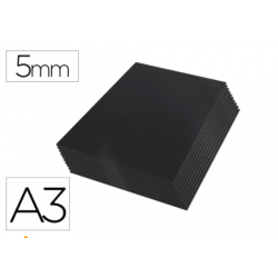 Carton pluma Liderpapel doble cara negro Din A3 Espesor 5 mm