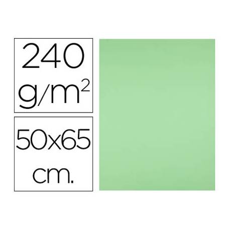 Cartulina Liderpapel color verde pistacho 240 g/m2
