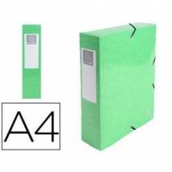 Carpeta de proyecto Exacompta gomas carton plastificado DIN A4 Color Verde Anis