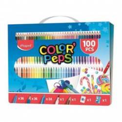 Set de pintura estuche Color Peps Maped Kit 100 piezas surtidas