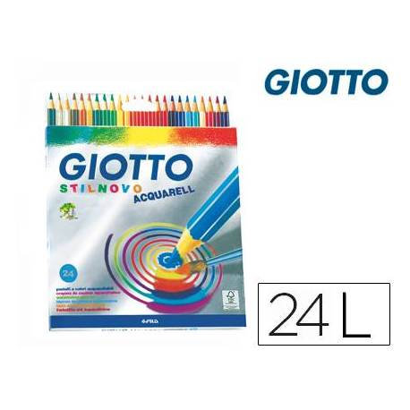 Lapices de colores Giotto Stilnovo acuarelables 24 colores