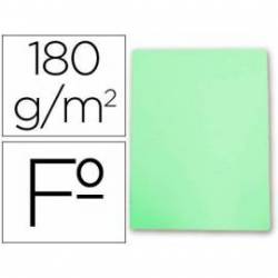 Subcarpetas de cartulina Gio folio verde pastel 180 g/m2