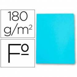 Subcarpetas de cartulina Gio folio azul celeste pastel 180 g/m2