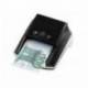 Detector marca Q-Connect billetes falsos cargador electrico puerto usb actualizacion de divisas