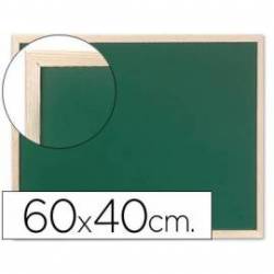 Pizarra Q-Connect verde marco de madera 60x40 cm