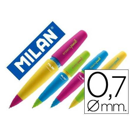 Portaminas Milán Capsule con goma trazado 0,7mm (NO SE PUEDE ELEGIR COLOR)
