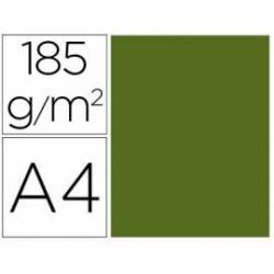 Cartulina Gvarro color verde safari A4 185 g/m2 Paquete de 50