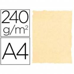 Papel Pergamino Liderpapel DIN A4 240g/m2 Color Crema Pack de 10 Hojas Con Bordes