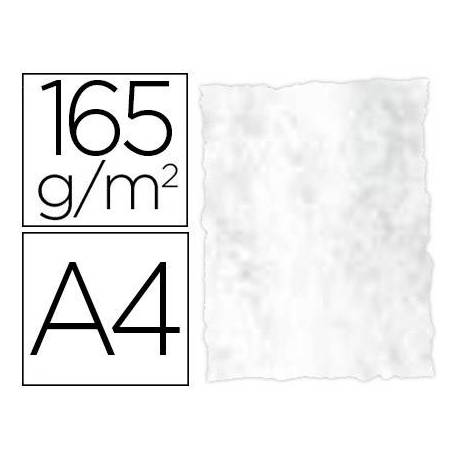 Papel Pergamino Liderpapel DIN A4 165g/m2 Color Gris Pack de 25 Hojas Con Bordes