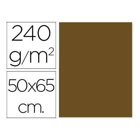 Cartulina Liderpapel color marron 50x65 cm 240g/m2