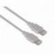 CABLE USB NANOCABLE 2.0 TIPO A/M-A/M COLOR GRIS LONGITUD 1 M