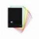 Cuaderno Oxford Ebook 8 A4+ Negro y Turquesa 160 hojas Tapa Plastico Cuadricula 5 mm