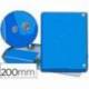 Carpeta de Proyectos Pardo Folio Cartón forrado con Broche Lomo 200mm Color Azul