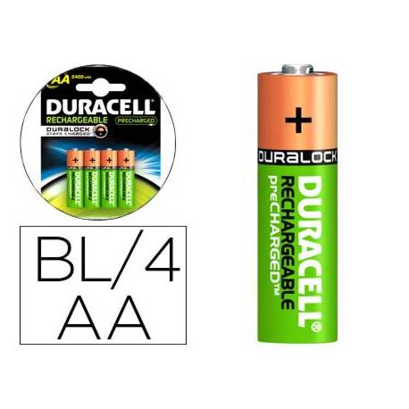 Pila Duracell recargable Staycharged AA