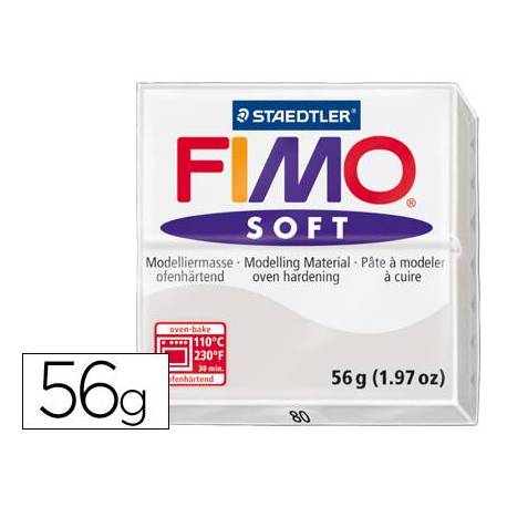Pasta para modelar Staedtler Fimo soft Color gris 56 gr