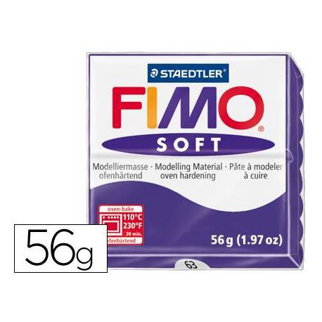 Pasta para modelar Staedtler Fimo Soft violeta oscuro 56 gr