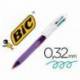 Bolígrafo marca Bic 4 colores Pastel 0,4 mm