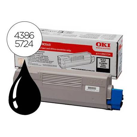 Toner OKI negro XL -8000pag- type c11(43865724) C5850 C5950 MC560