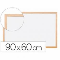 Pizarra Blanca laminada con marco de madera 90x60 Q-Connect