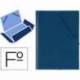 Carpeta lomo flexible con solapas Saro color azul
