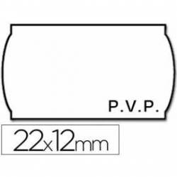 Rollo Etiquetas adhesivas marca Meto PVP 22 x 12