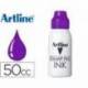 Tinta tampon marca Artline violeta de 50 cc
