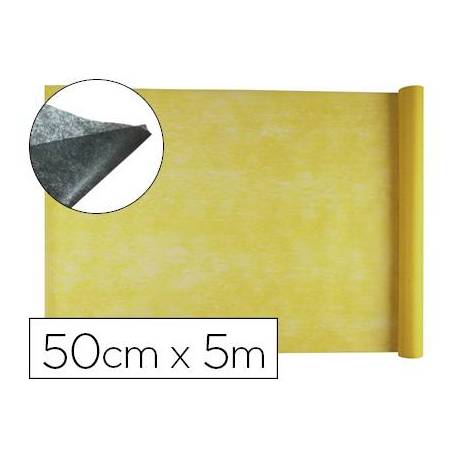 Entretela Liderpapel 25g/m2 rollo de 5m color Amarillo
