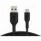 CABLE BELKIN CAB005BT1MBK BOOST CHARGE USB-A A MICRO-USB LONGITUD 1 M COLOR NEGRO