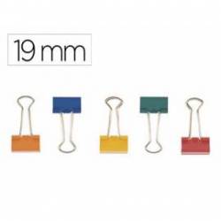 Pinza metalica marca Q-Connect N.1 Colores Surtidos Reversible 19 mm