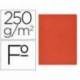 Subcarpeta Gio Folio 250 gr Cartulina color rojo