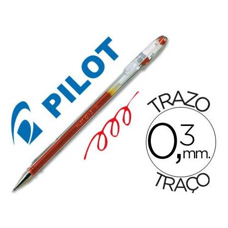 Boligrafo Pilot G-1 Rojo 0,3 mm