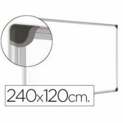 Pizarra Blanca Vitrificada Magnetica con marco de aluminio 240x120 Bi-Office