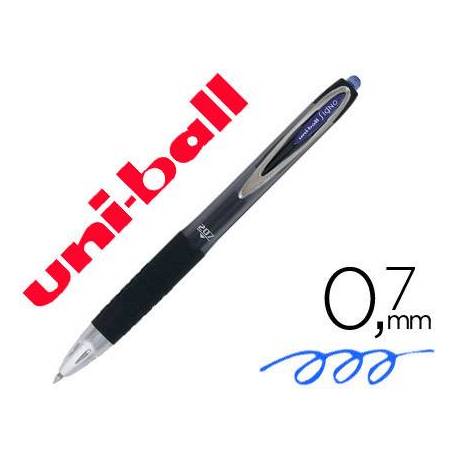 Boligrafo Uni-Ball roller UMN-207 color azul trazo 0,4 mm
