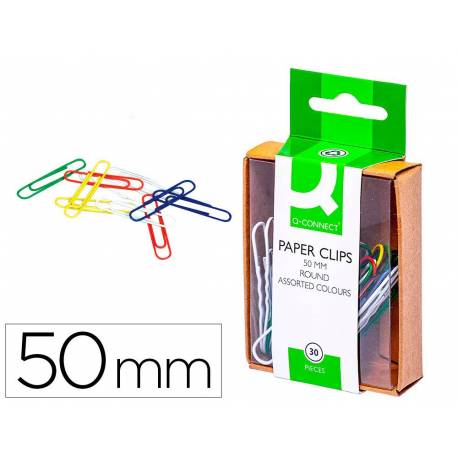 Clips colores Nº 3 Q-Connect 50 mm