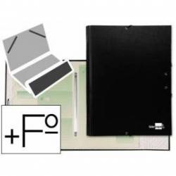 Carpeta clasificadora Paper Coat Liderpapel folio negro
