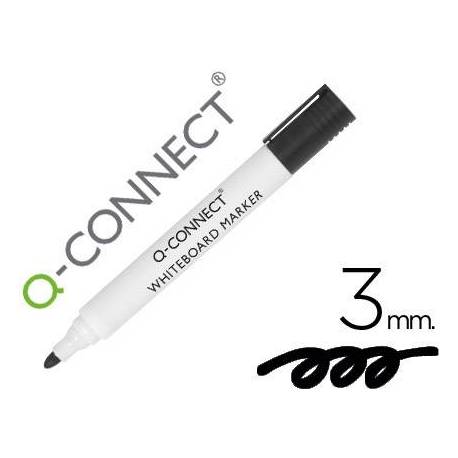 Rotulador Q-Connect pizarra blanca 3 mm color negro