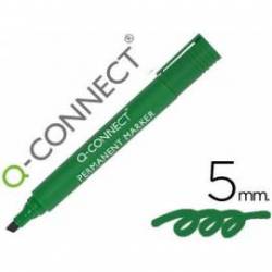 Rotulador Q-Connect Punta de Fibra Permanente Color Verde 5 mm