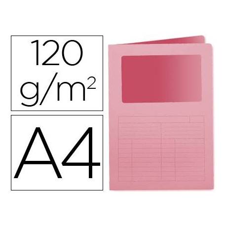 Subcarpeta de cartulina Q-Connect Din A4 color rosa