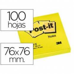 Bloc quita y pon Post-it ® amarillo neon 76 x 76 mm