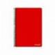 Cuaderno Espiral Liderpapel Write Tamaño Folio 80 hojas Rayado Horizontal de Color Rojo